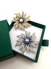 “Eilish” BROOCH with Centered Fresh Water Pearl