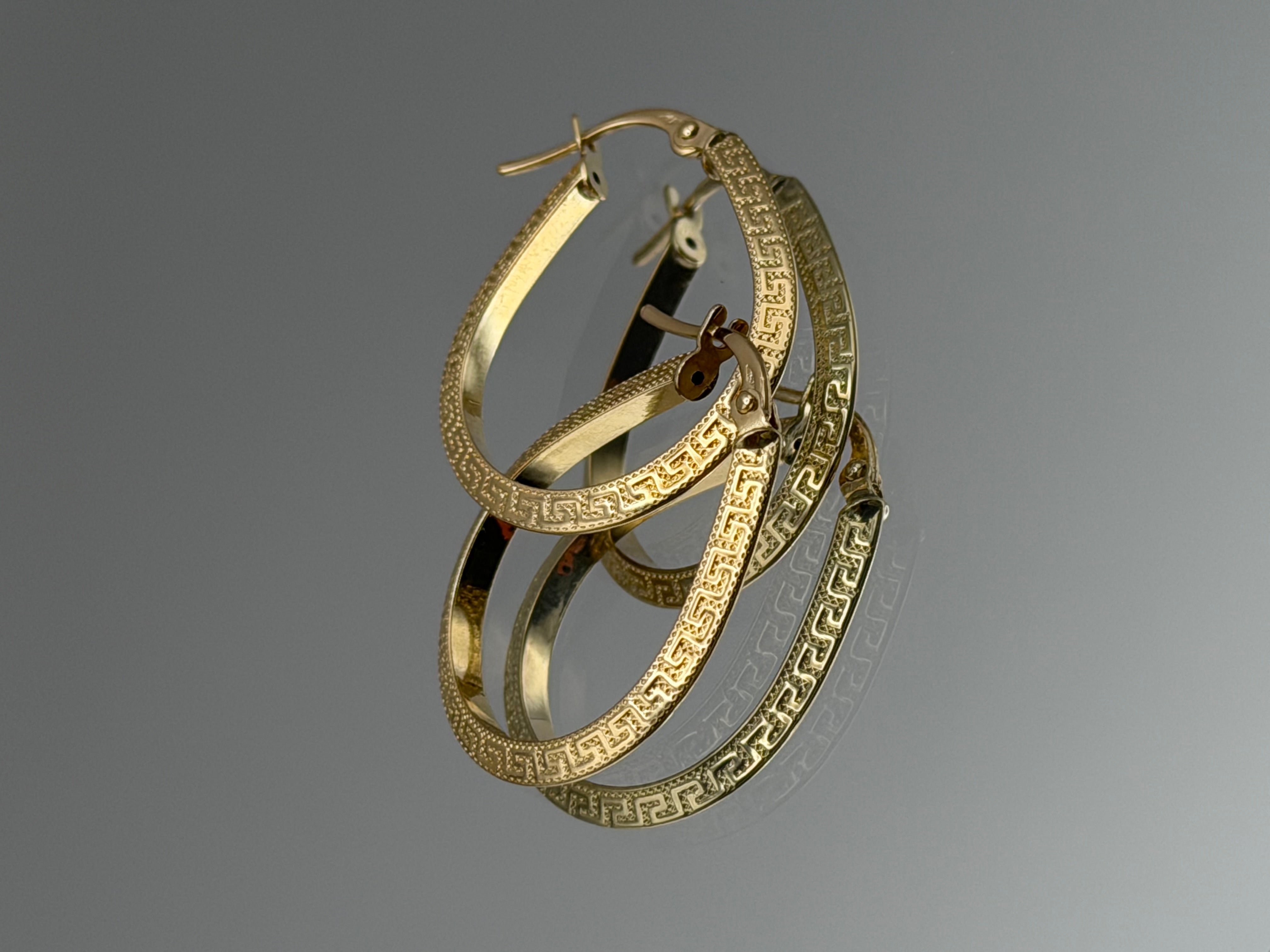 Oval Hoop Earrings