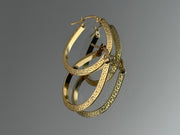 Oval Hoop Earrings