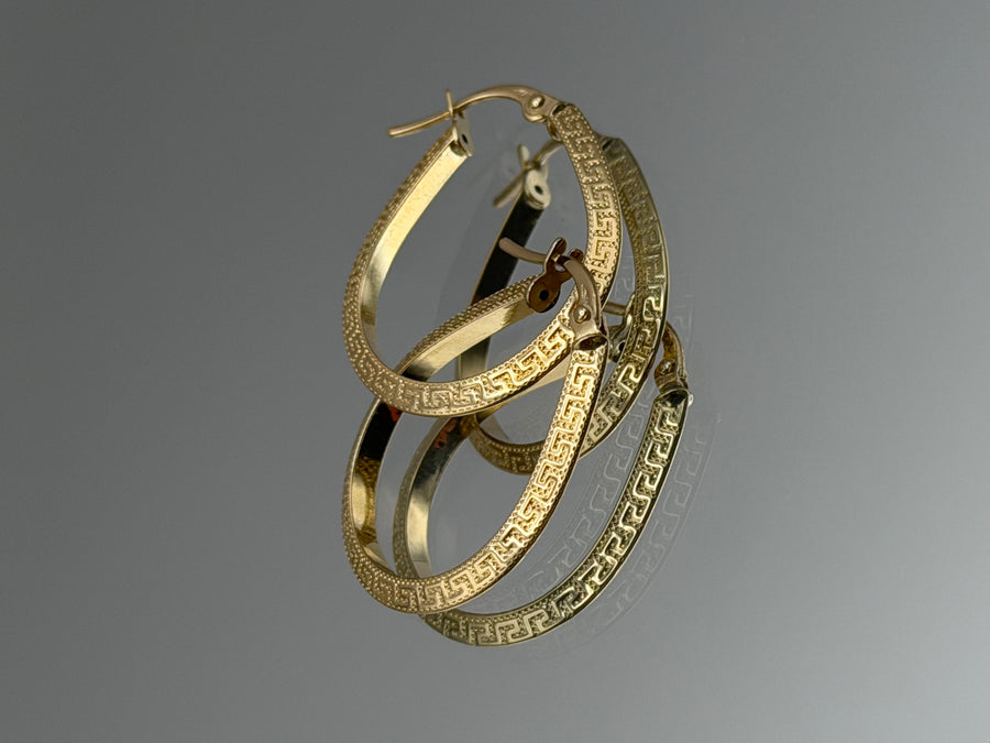 Oval Hoop Earrings