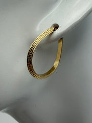 Oval Hoop Earrings