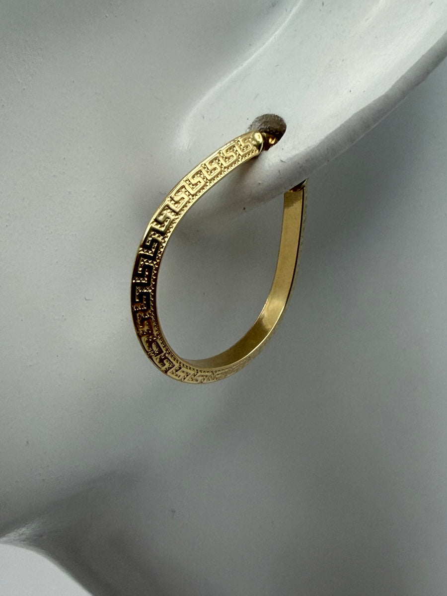 Oval Hoop Earrings