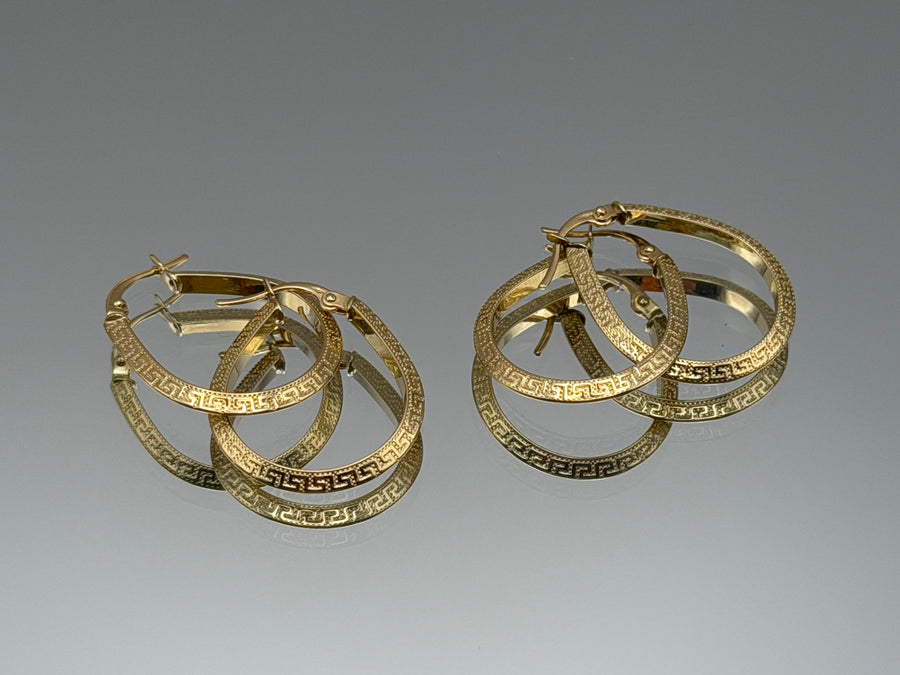 Oval Hoop Earrings