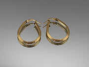 Oval Hoop Earrings