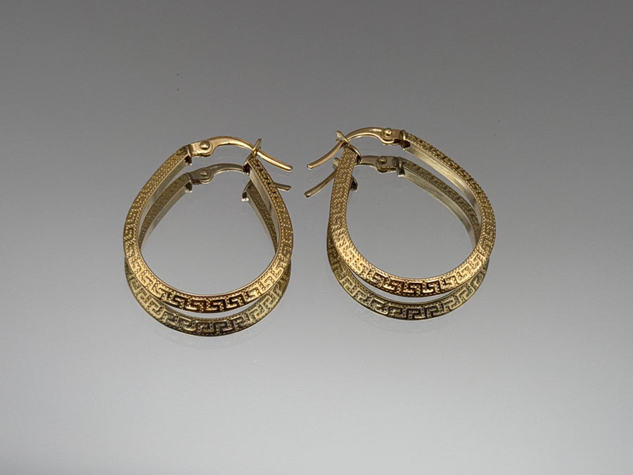 Oval Hoop Earrings