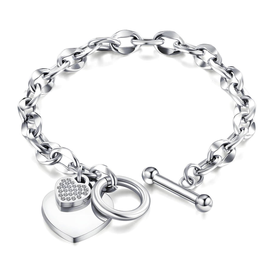 HEART" STAINLESS STEEL BRACELET - INTENSITY