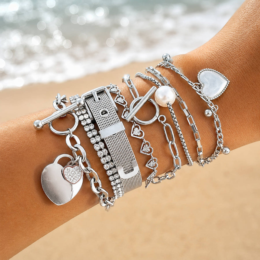 HEART" STAINLESS STEEL BRACELET - INTENSITY