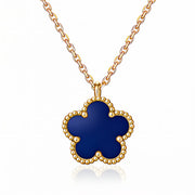 "FLOWER" PVD GOLD-PLATED STAINLESS STEEL NECKLACE - INTENSITY