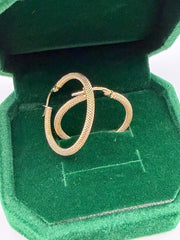 Twisted Matte Hoop Earrings