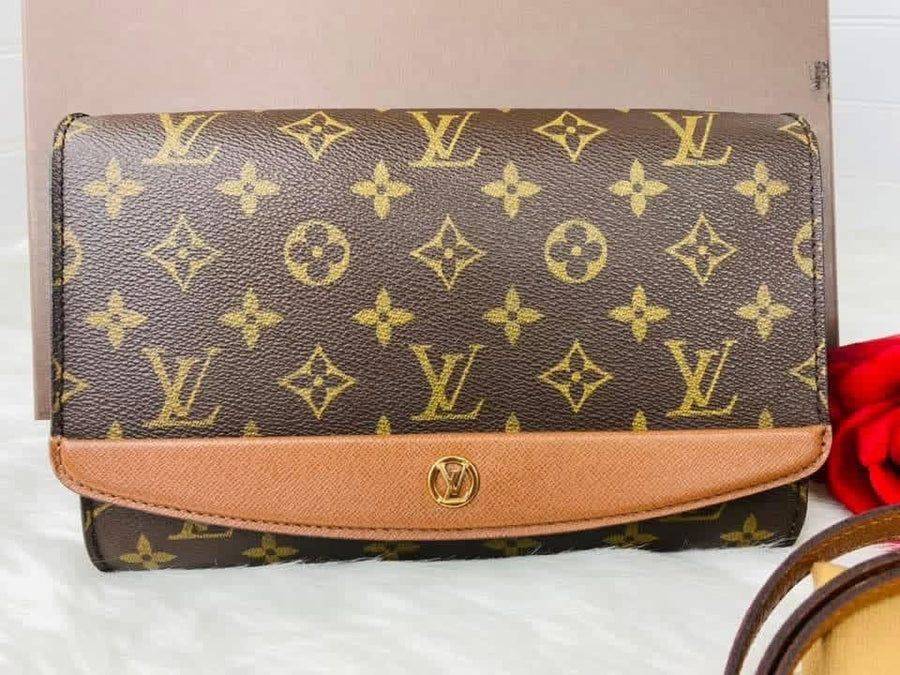 Vintage Monogram Pochette Bordeaux Bag