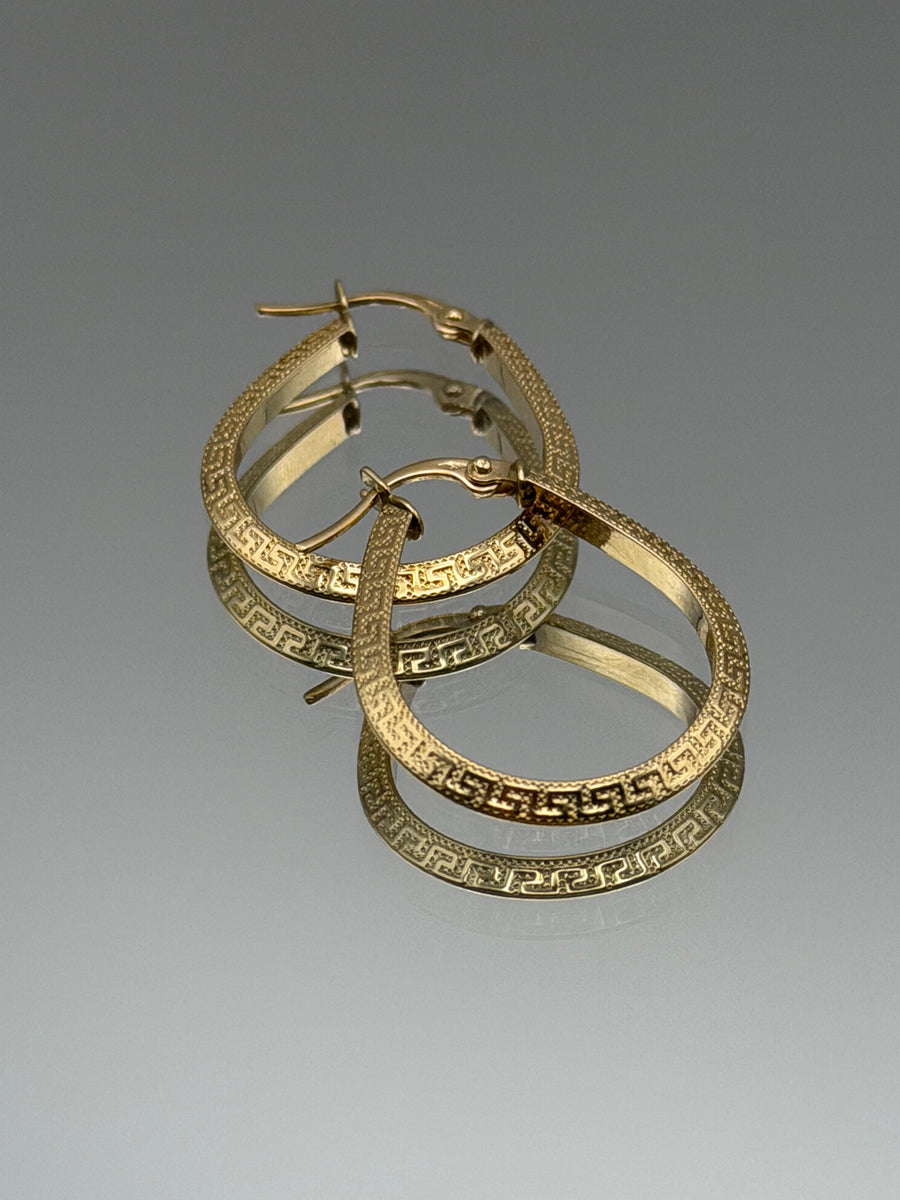 Oval Hoop Earrings