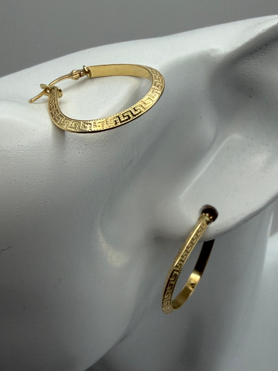 Oval Hoop Earrings