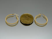 Twisted Matte Hoop Earrings