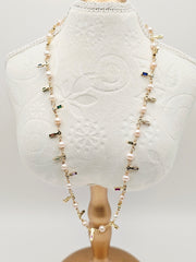 " SOFIA RAINBOW " FRESH WATER PEARLS NECKLACE