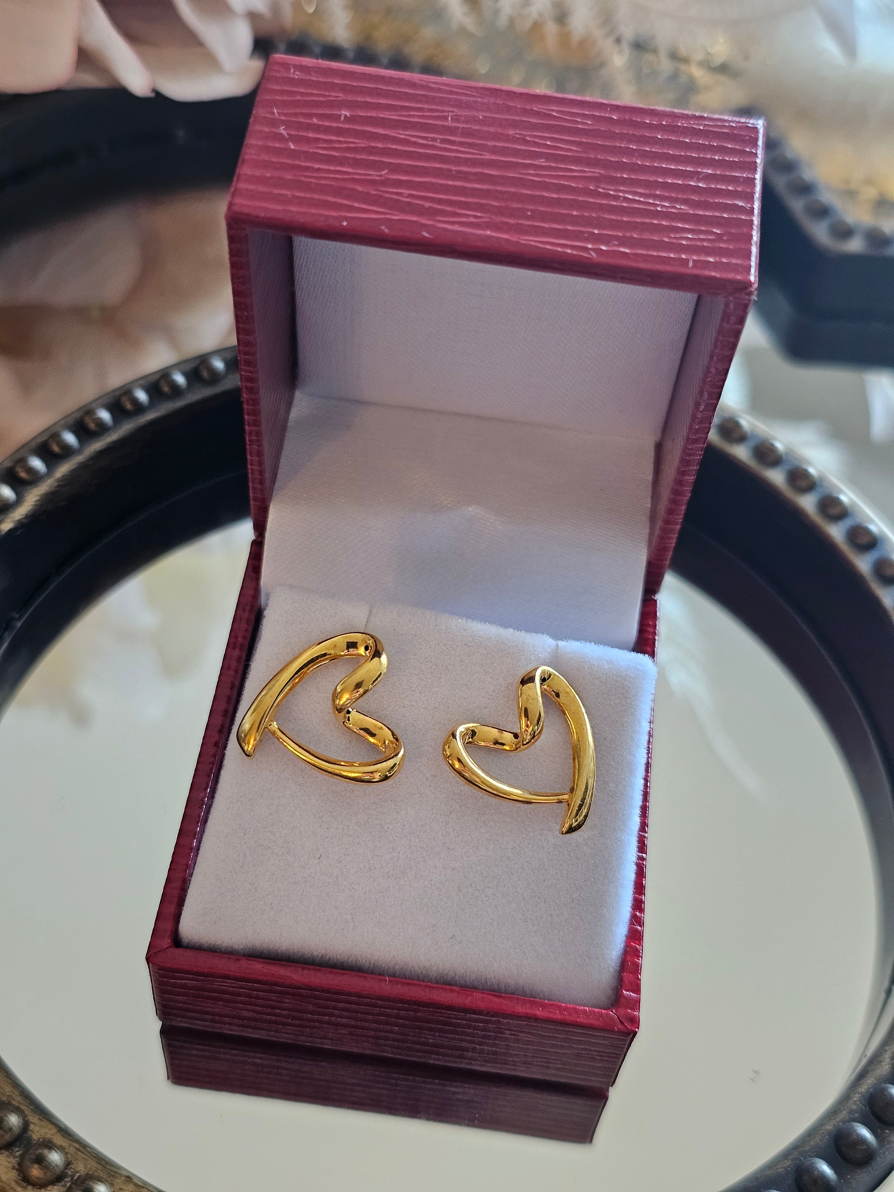 Happy Heart Stud Earring