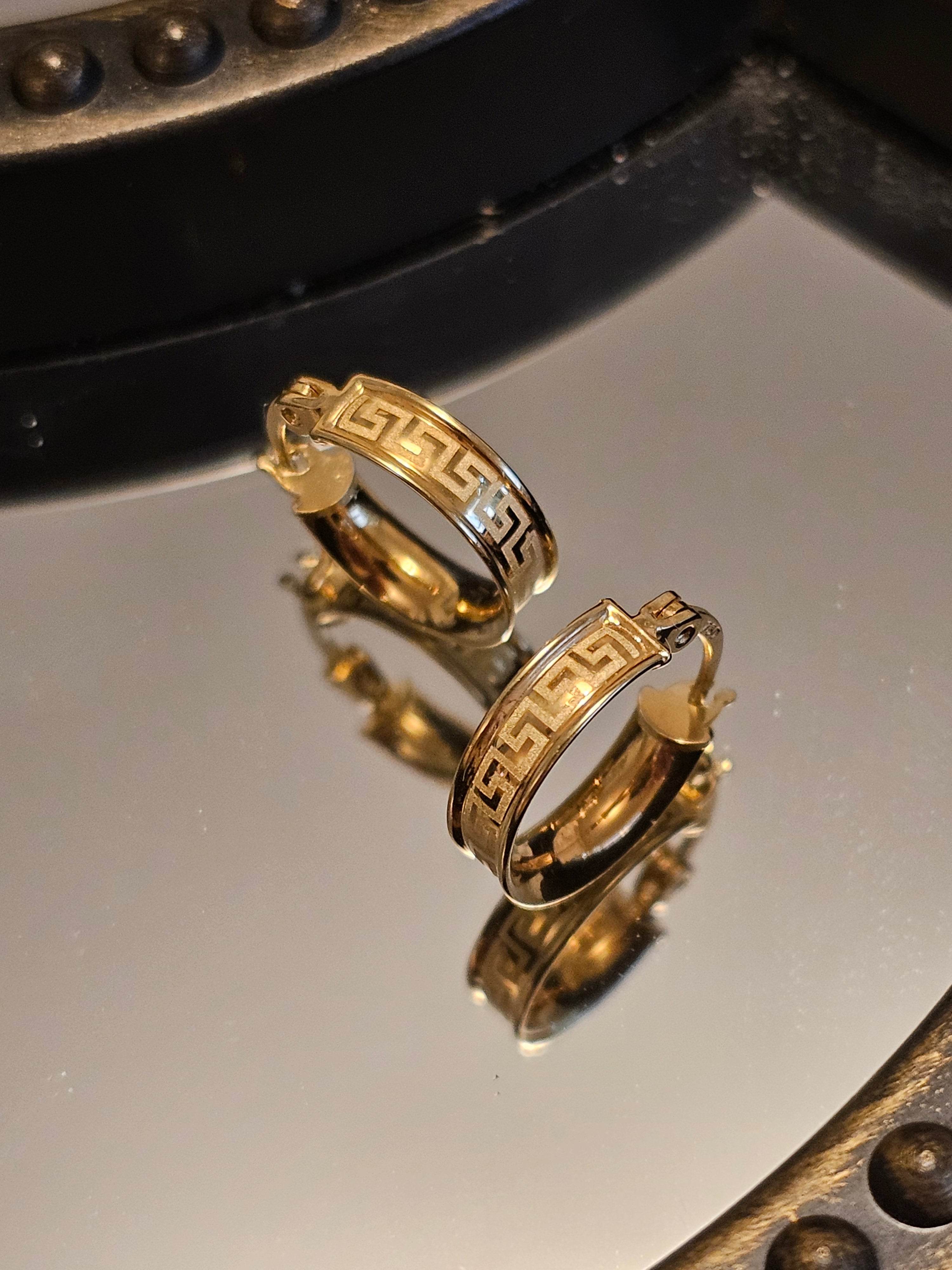 Huggies Fendi Inspired Loop Earring