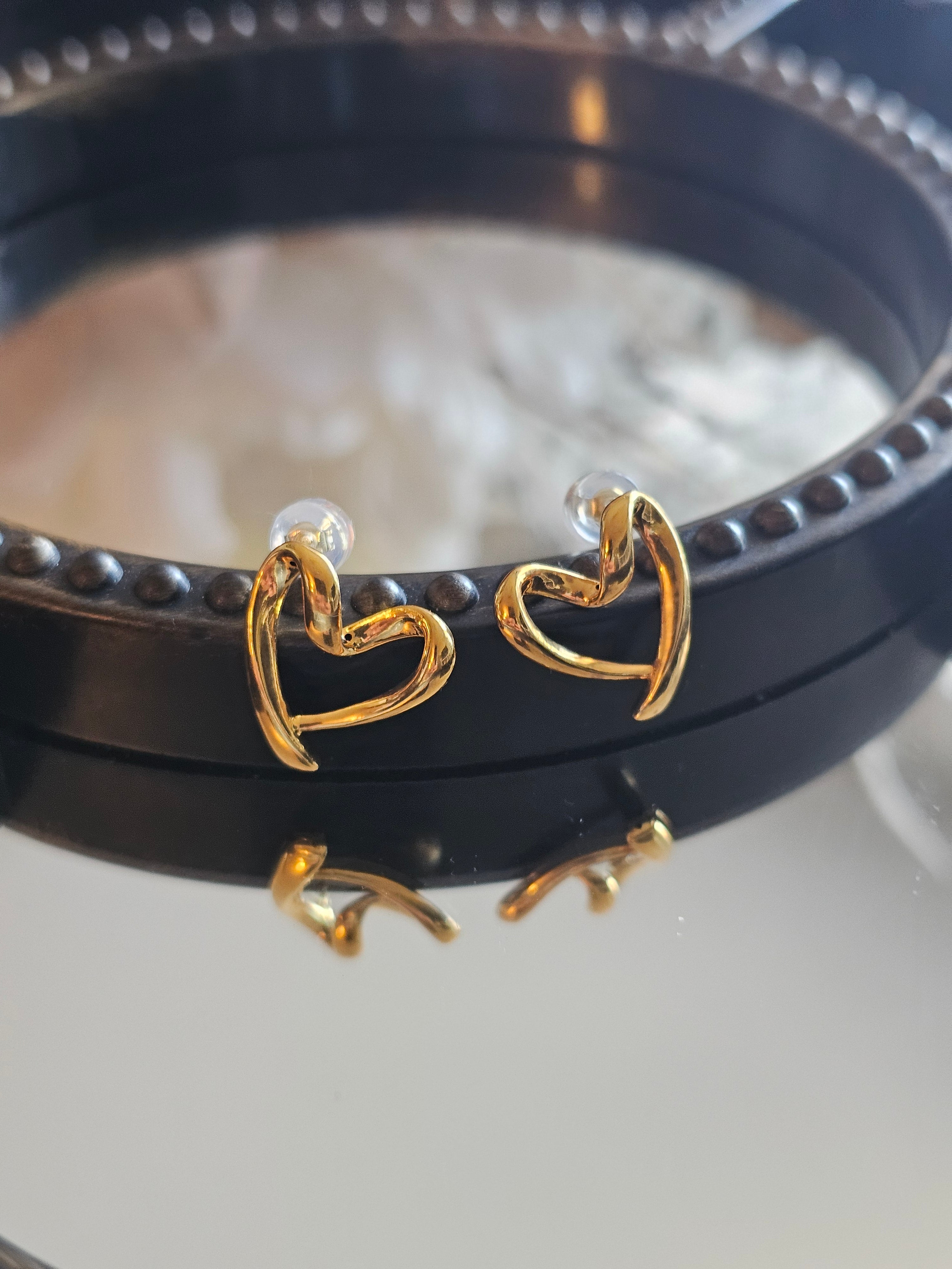 Happy Heart Stud Earring