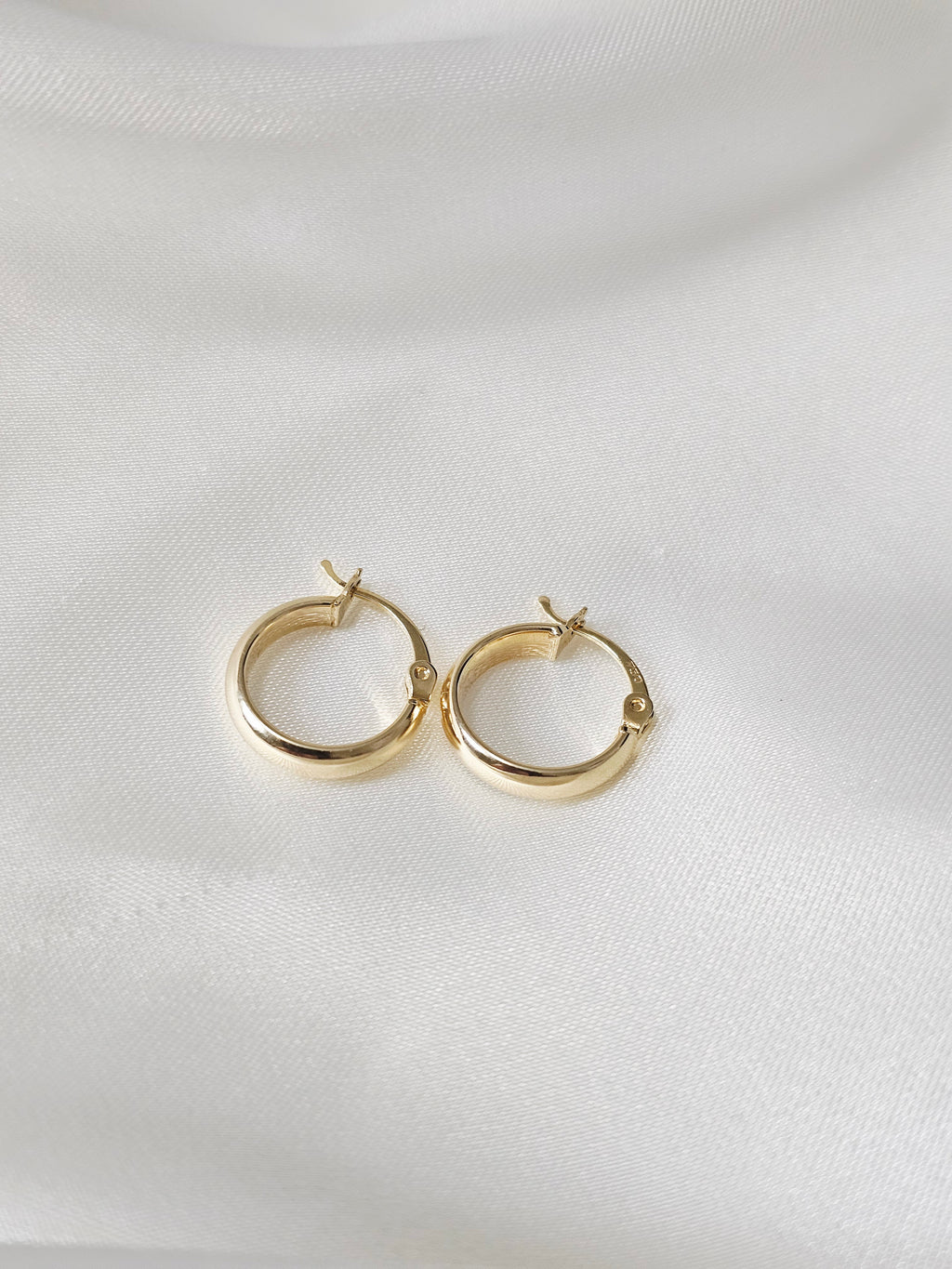 Small Plain Loop Earrings