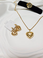 Japan Gold Set Necklace and Earrings