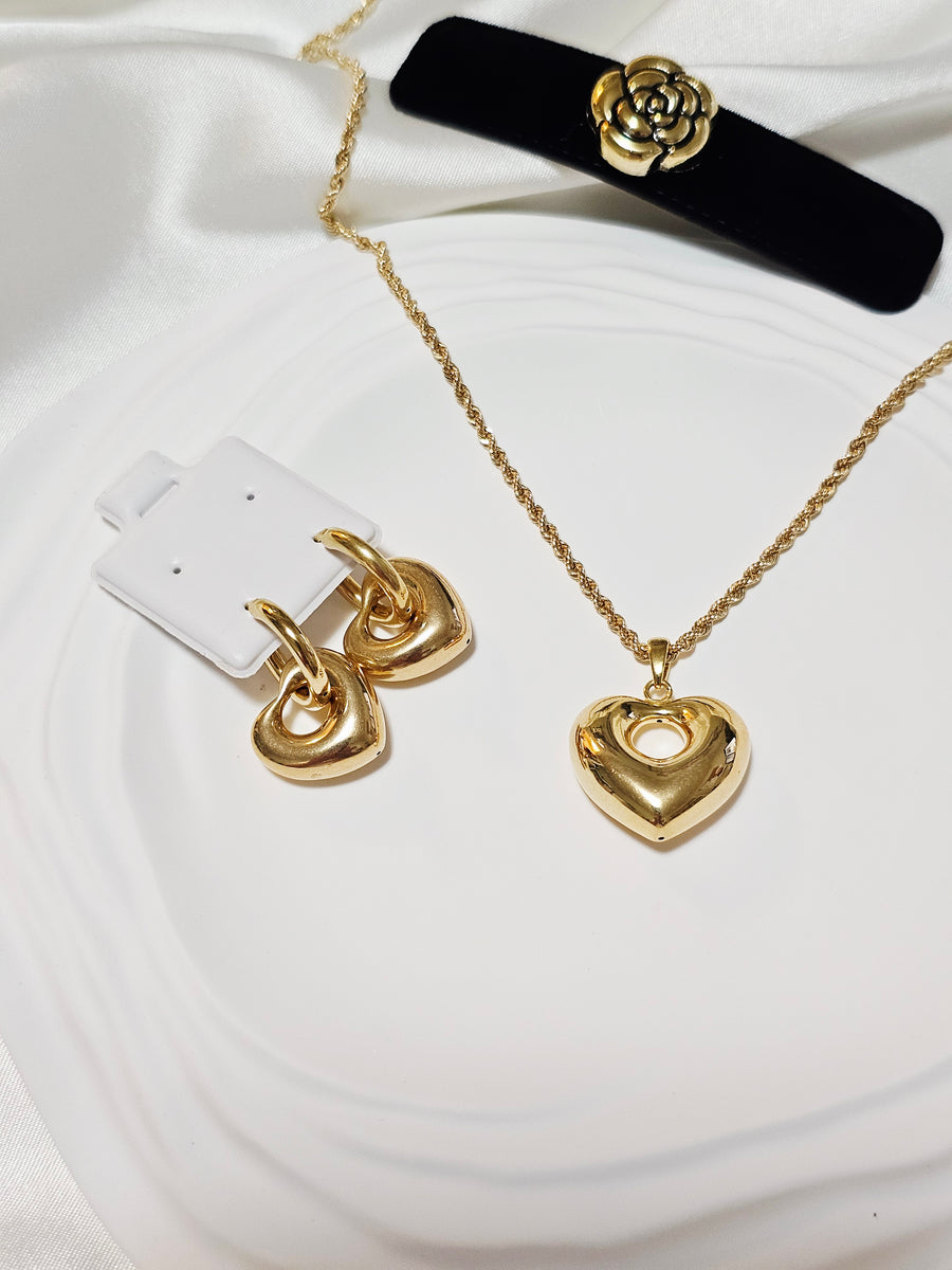 Japan Gold Set Necklace and Earrings