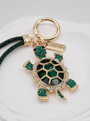 Turtle Keychain : Emerald/Gold