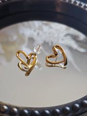 Happy Heart Stud Earring