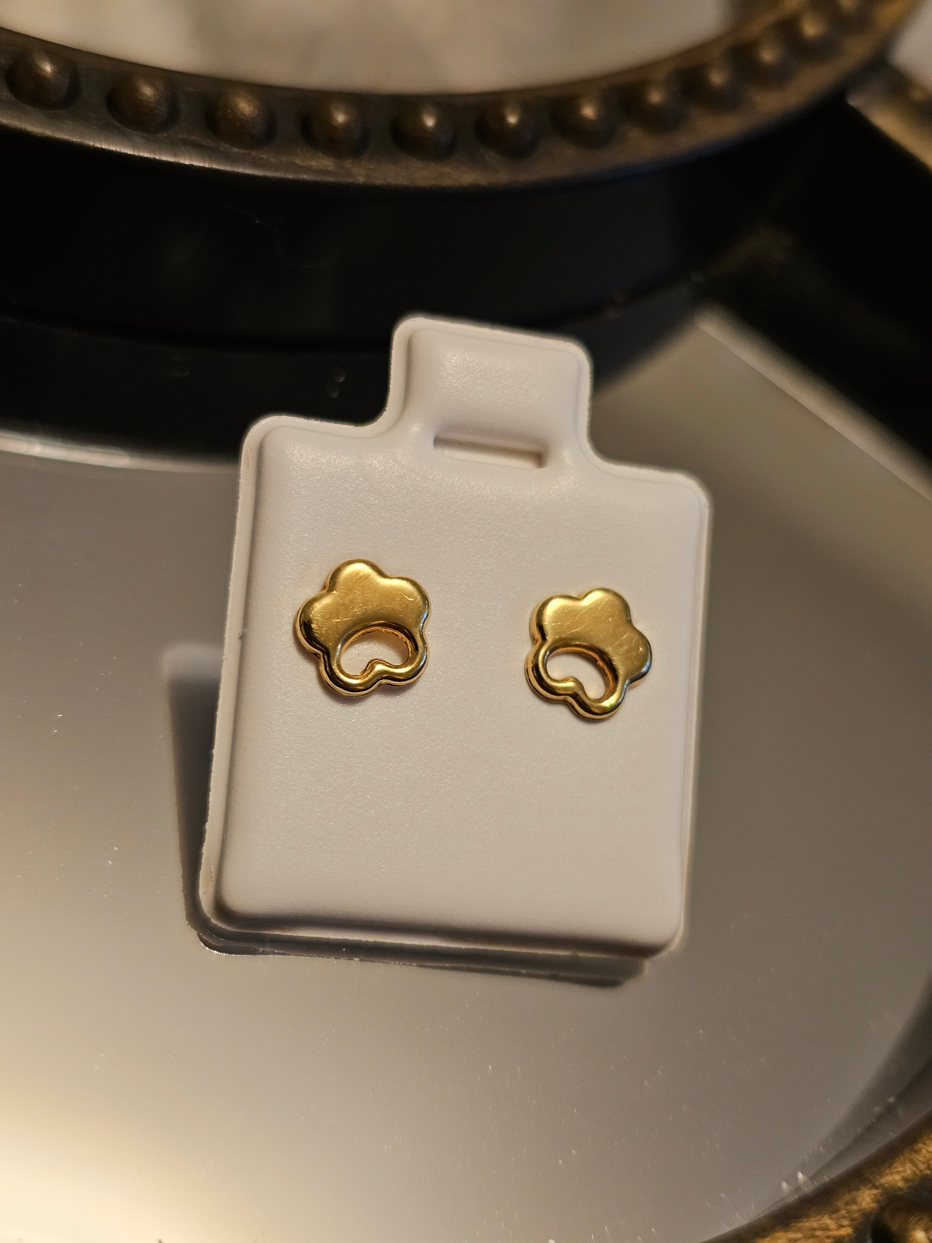 Paw Print Stud Earrings