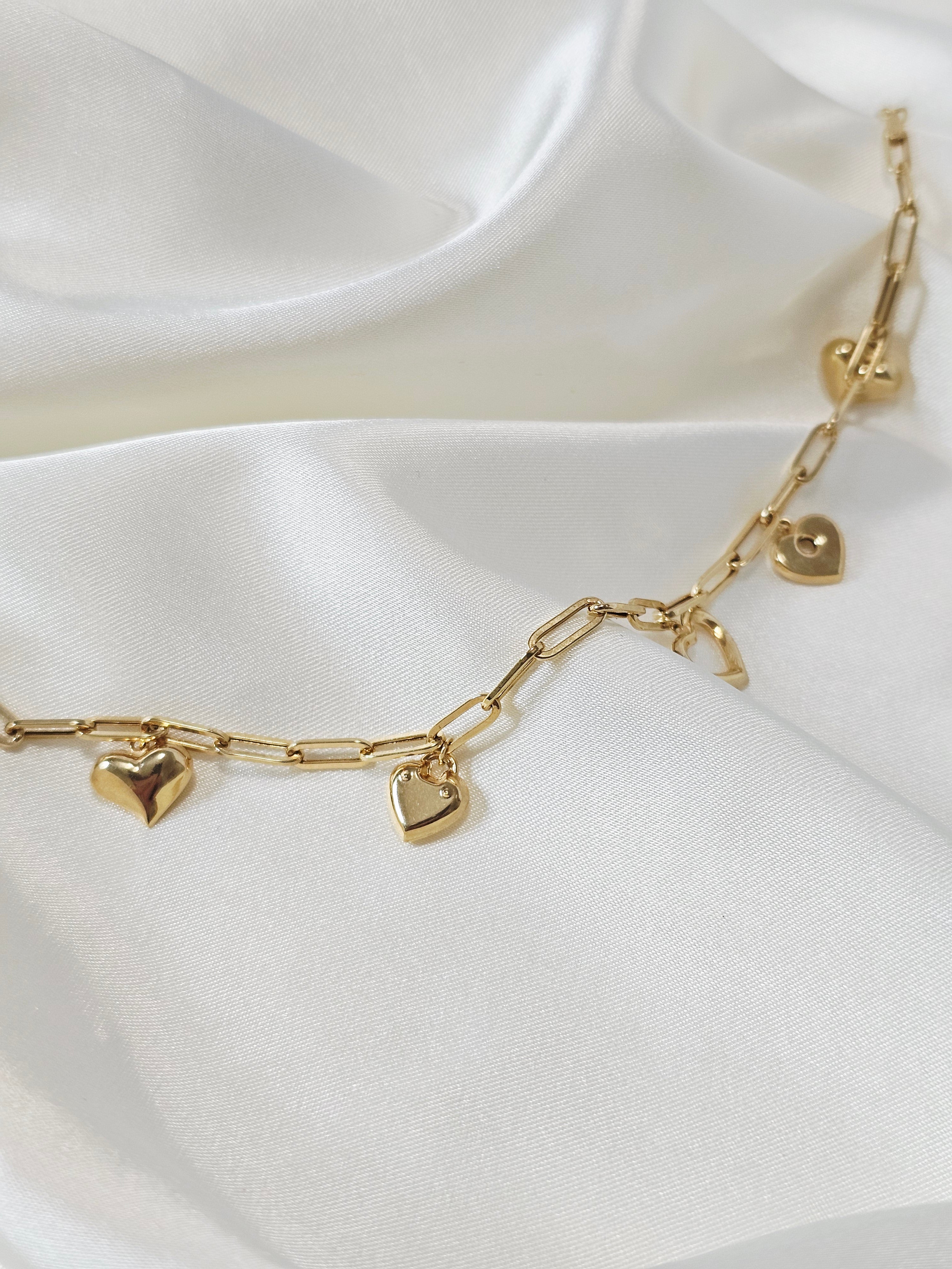 Heart Charm Bracelet