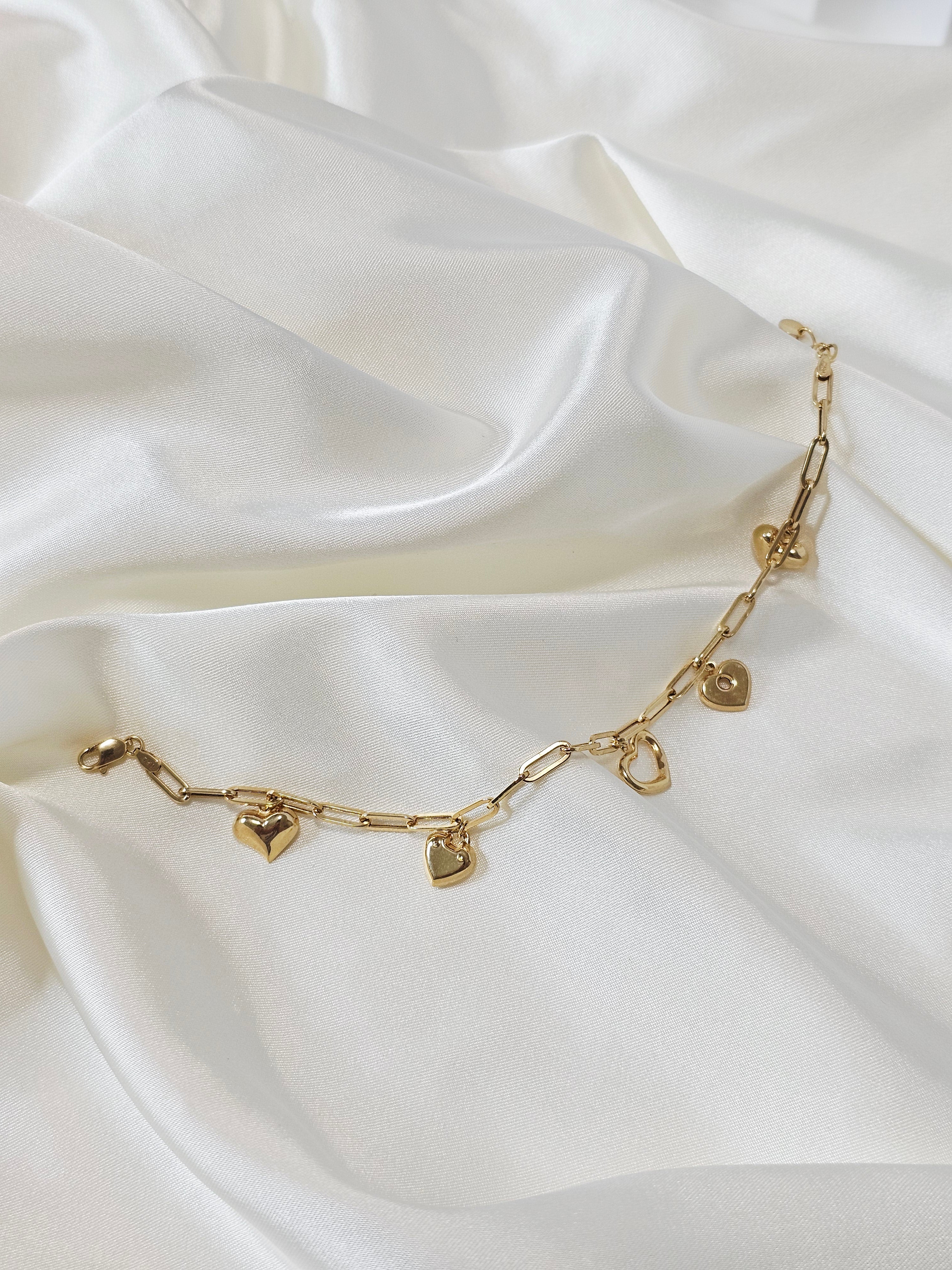 Heart Charm Bracelet