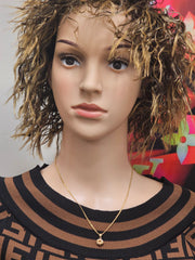 Half Set Tricolor Cinnamon Pendant  & Earrings Only