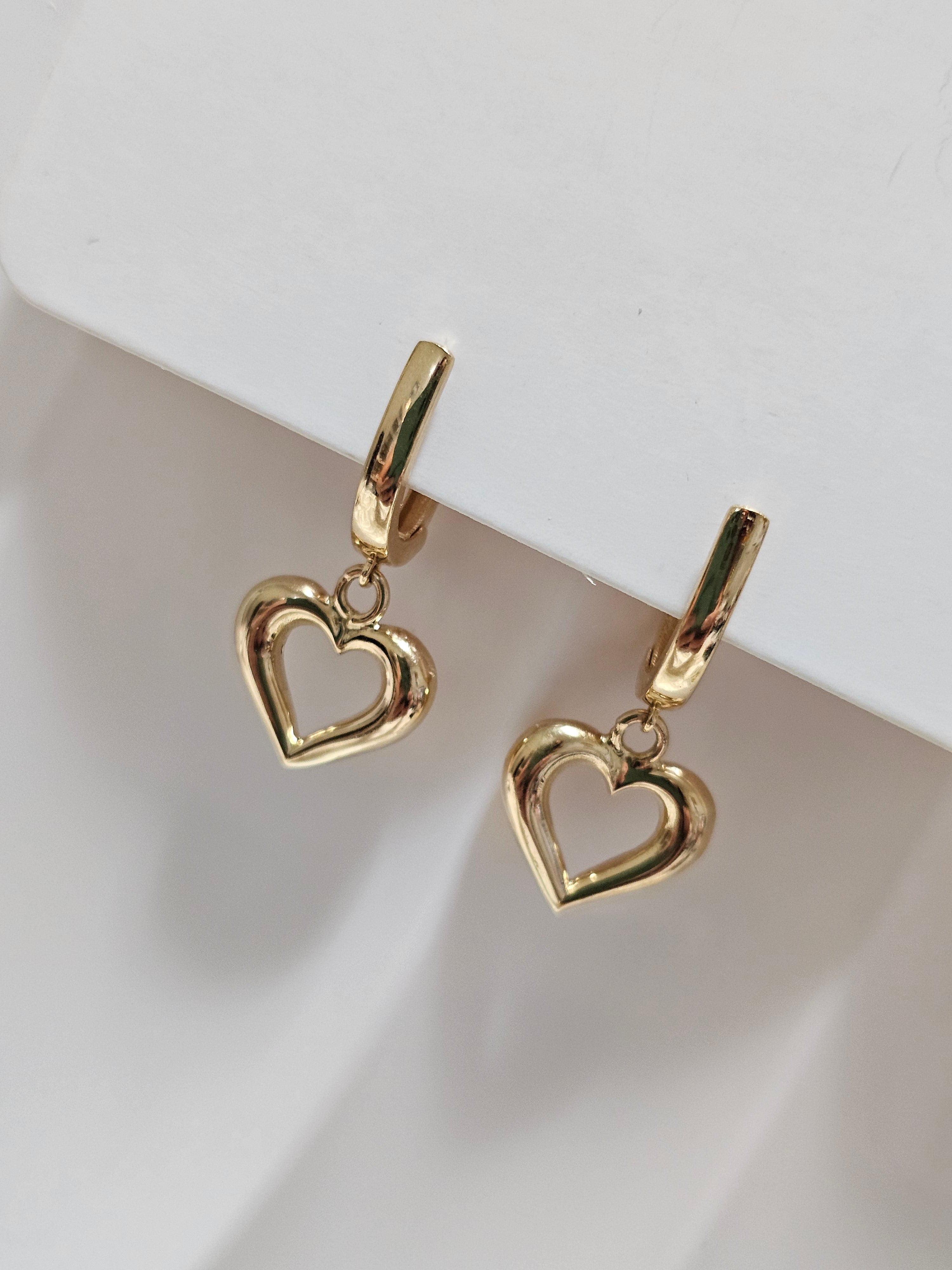 Heart Clip Dangling Earring