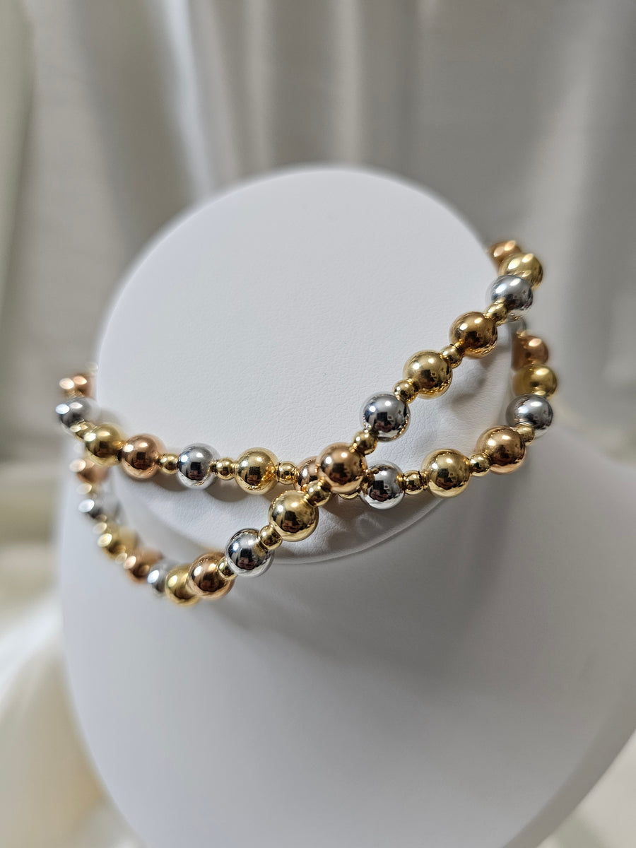 Tricolor Bubble Necklace