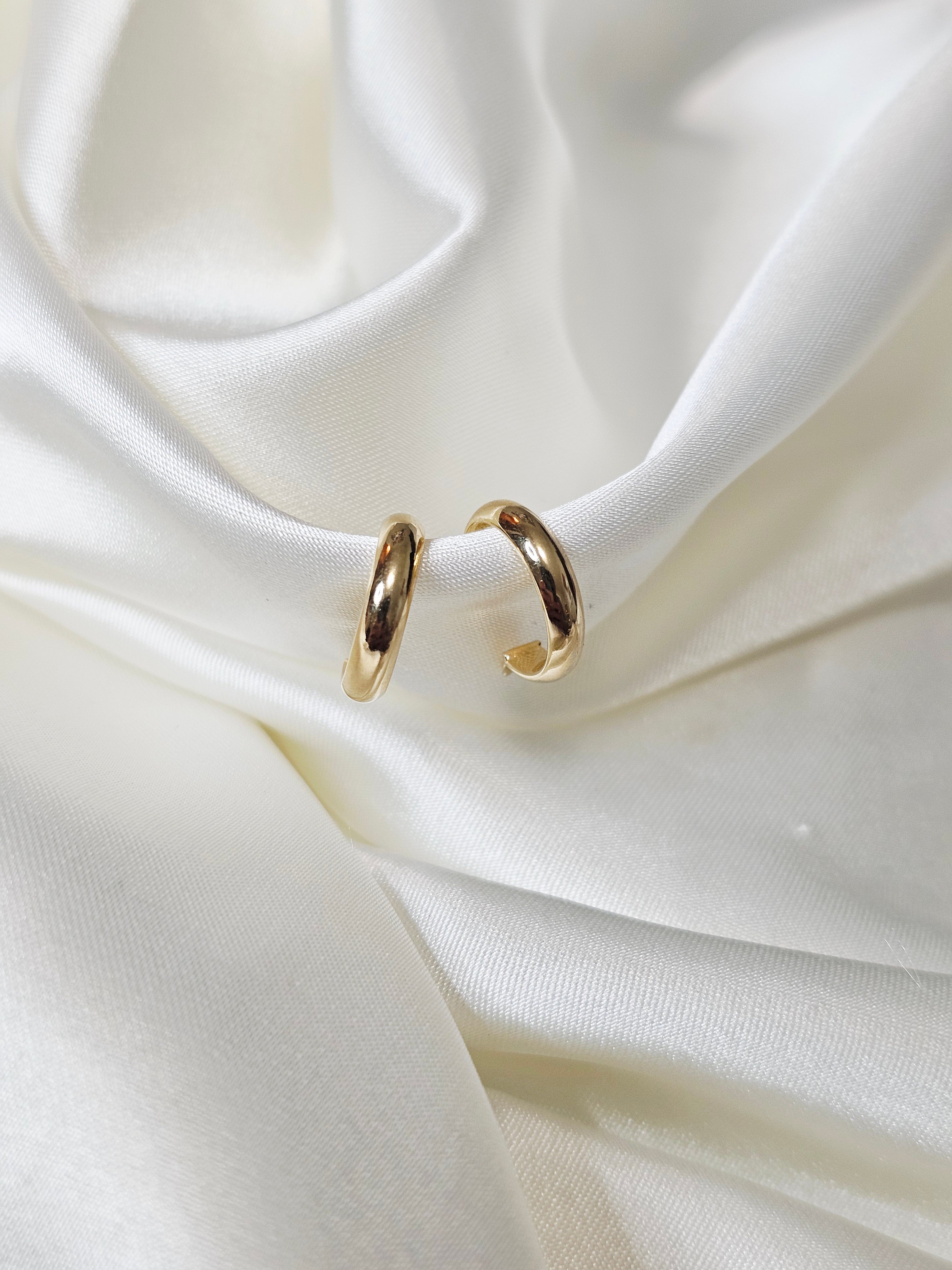 Small Plain Loop Earrings