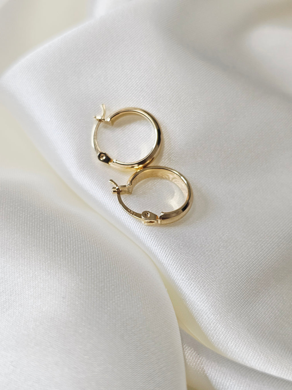 Small Plain Loop Earrings