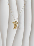 LV Inspired Logo Pendant