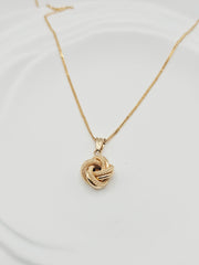 Cinnamon/Knot  Set Necklace/Earrings