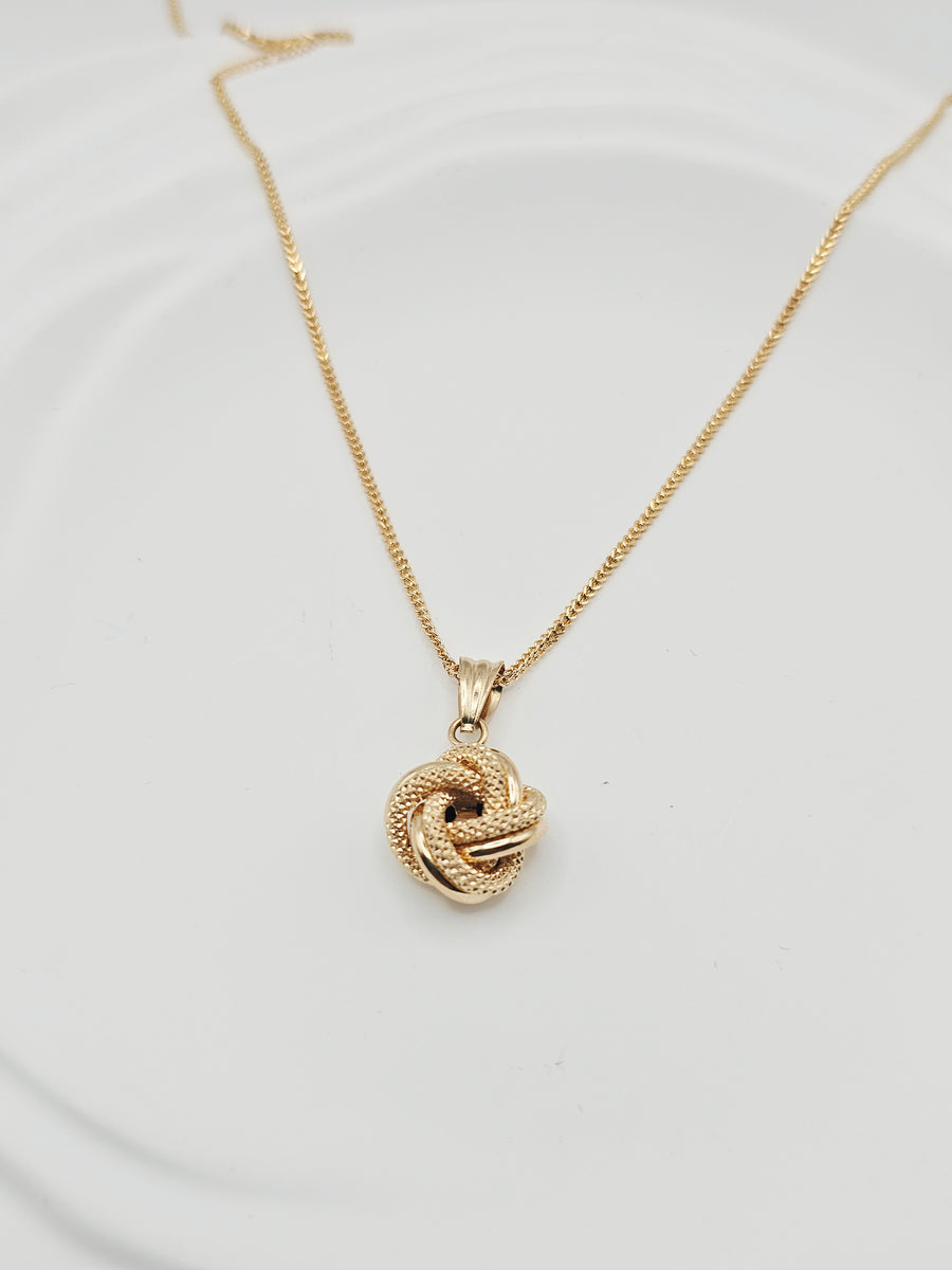 Cinnamon/Knot  Set Necklace/Earrings