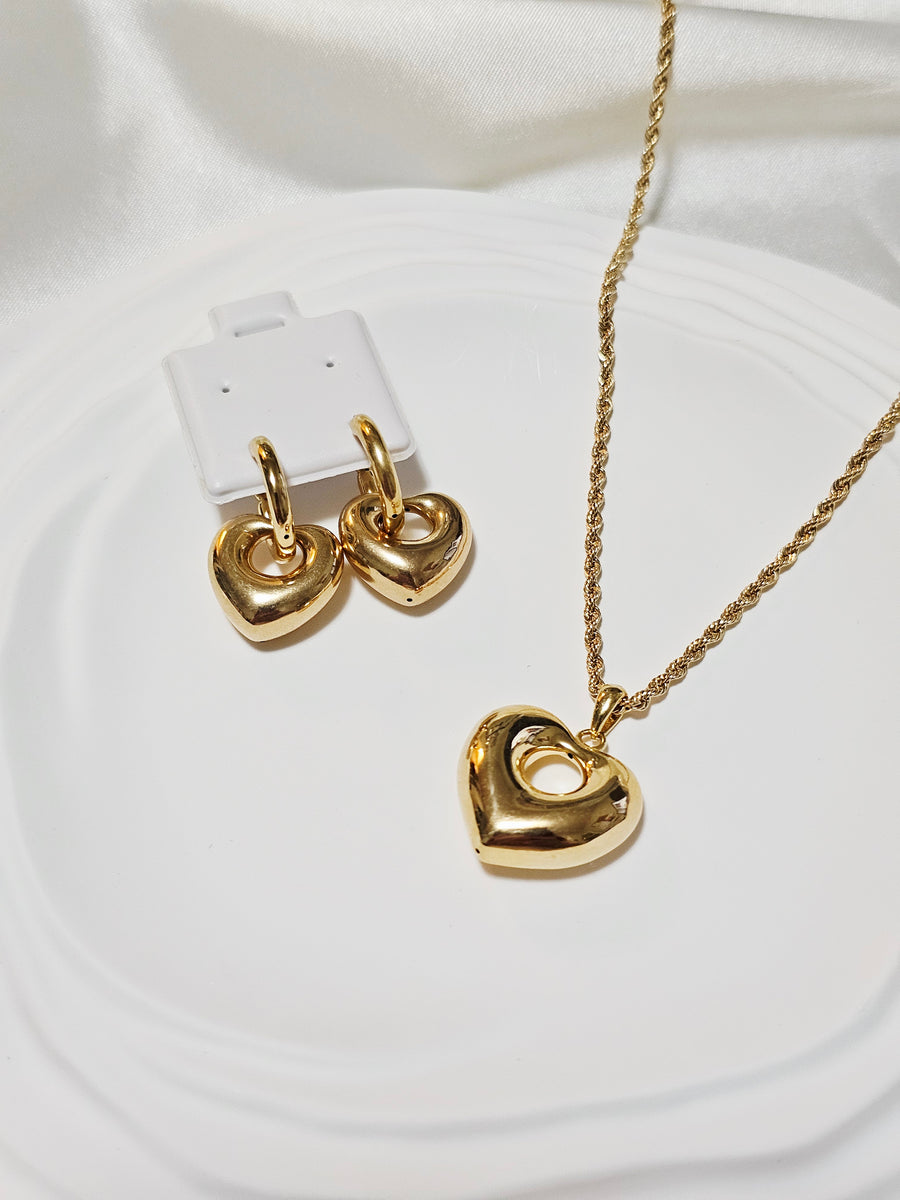 Japan Gold Set Necklace and Earrings