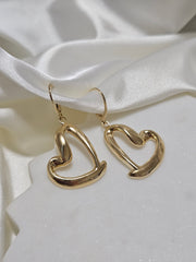 Happy Heart Dangling Earrings