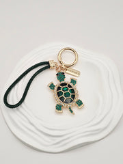 Turtle Keychain : Emerald/Gold