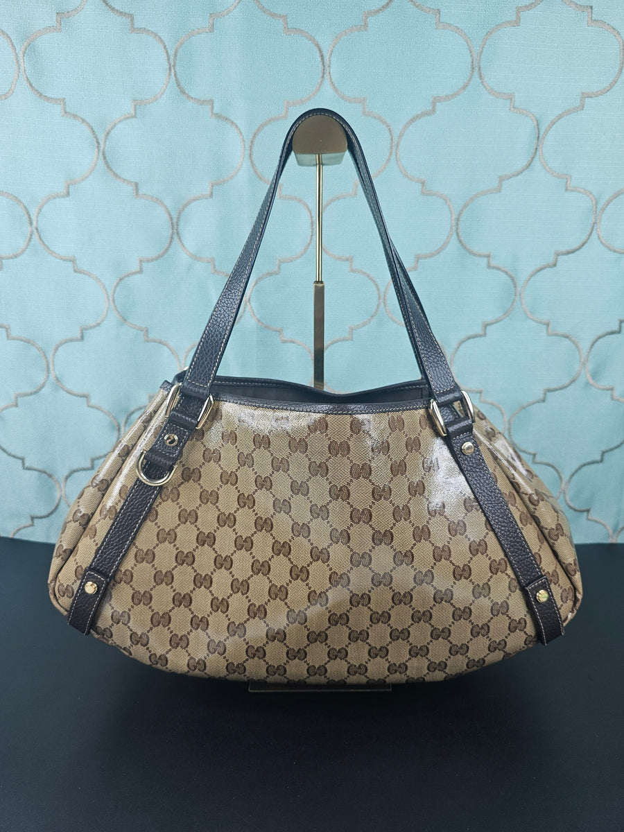 GUCCI CRYSTAL ABBEY SHOULDER NAG