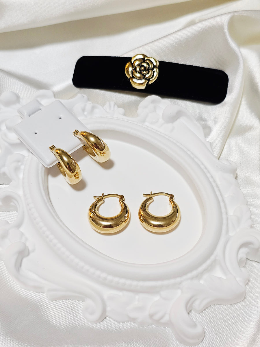 Japan Gold : Dome Earring