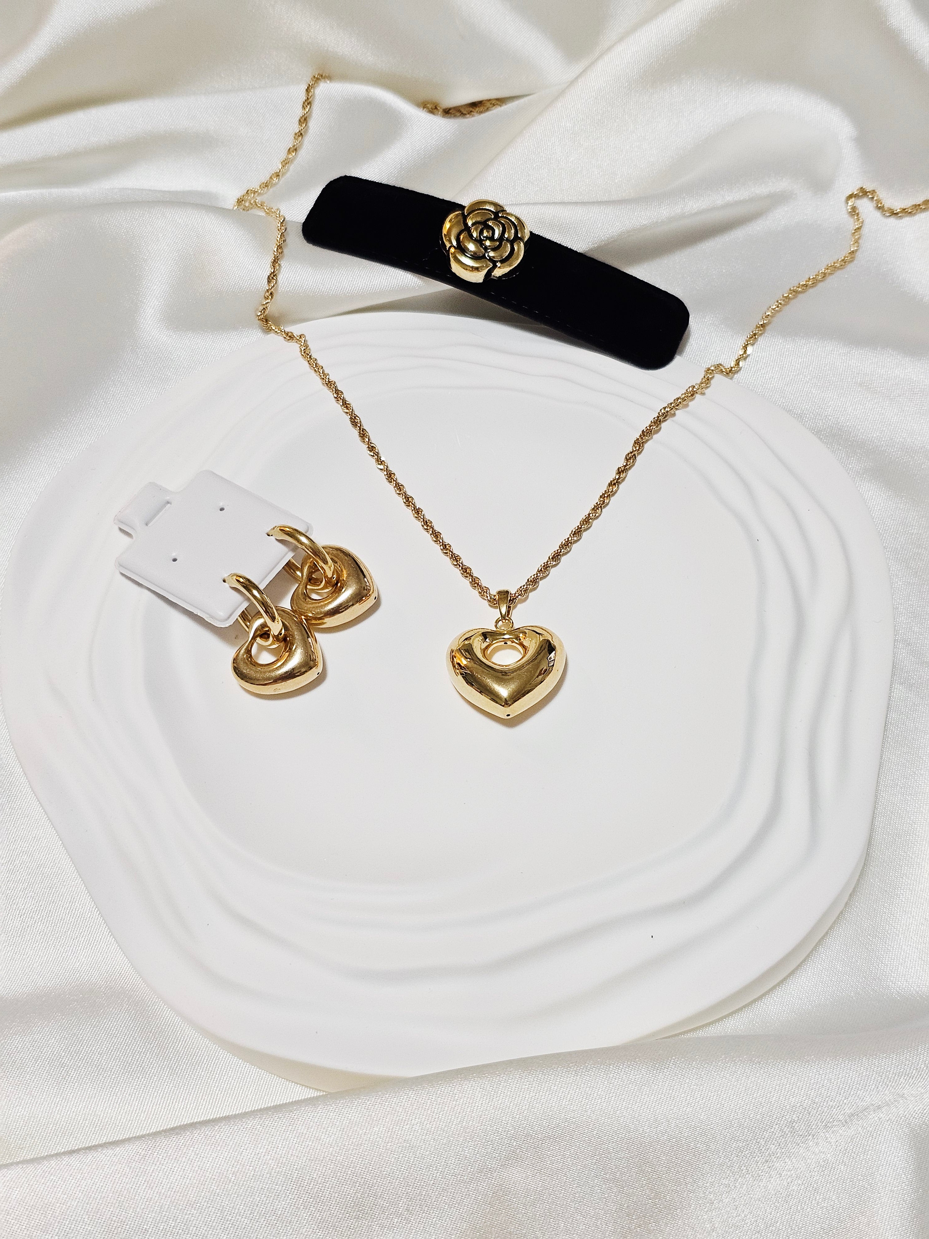 Japan Gold Set Necklace and Earrings
