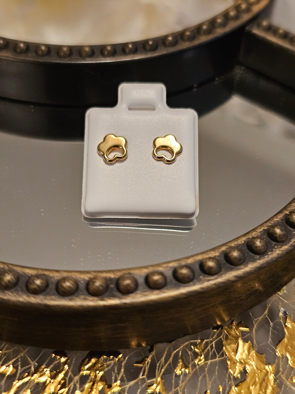 Paw Print Stud Earrings