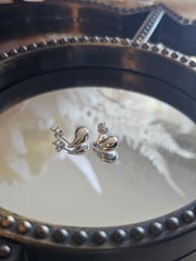 White Gold Mini Teardrop Earring