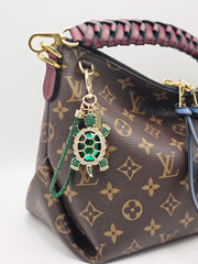 Turtle Keychain : Emerald/Gold