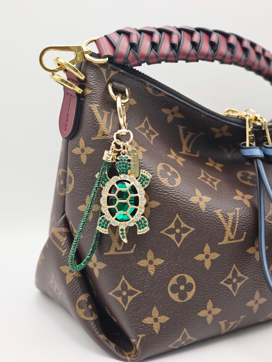 Turtle Keychain : Emerald/Gold