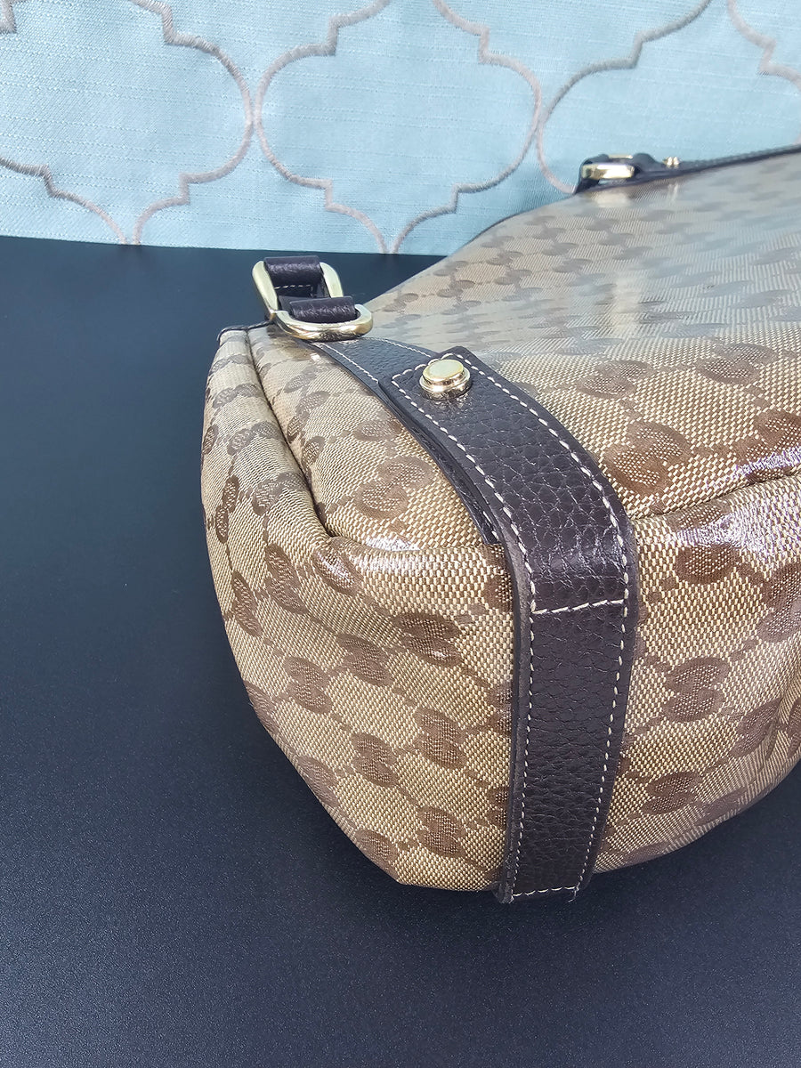 GUCCI CRYSTAL ABBEY SHOULDER NAG