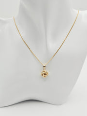 Cinnamon/Knot  Set Necklace/Earrings