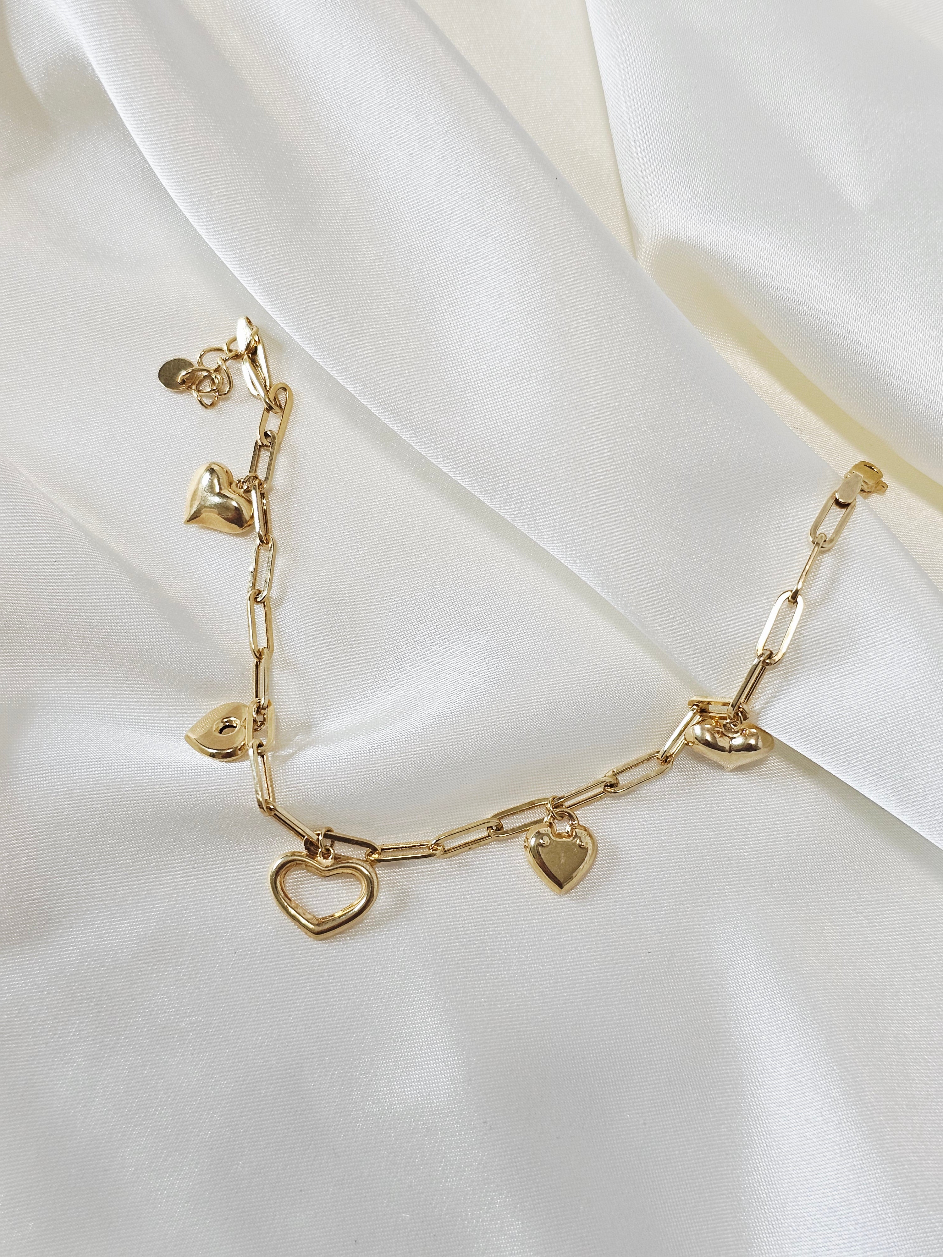 Heart Charm Bracelet
